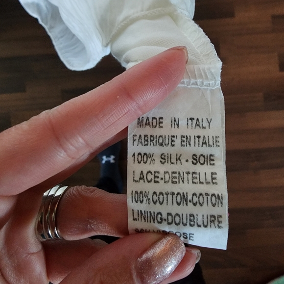 100% Italian silk sleeveless blouse - Picture 2 of 2